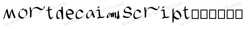 Mortdecai Script字体转换